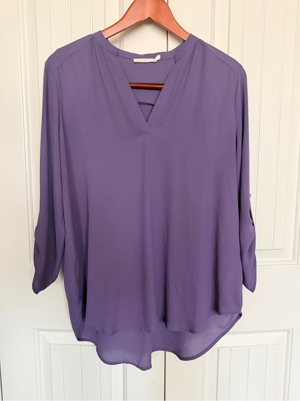 Lush Lavender V-Neck Pullover Tunic